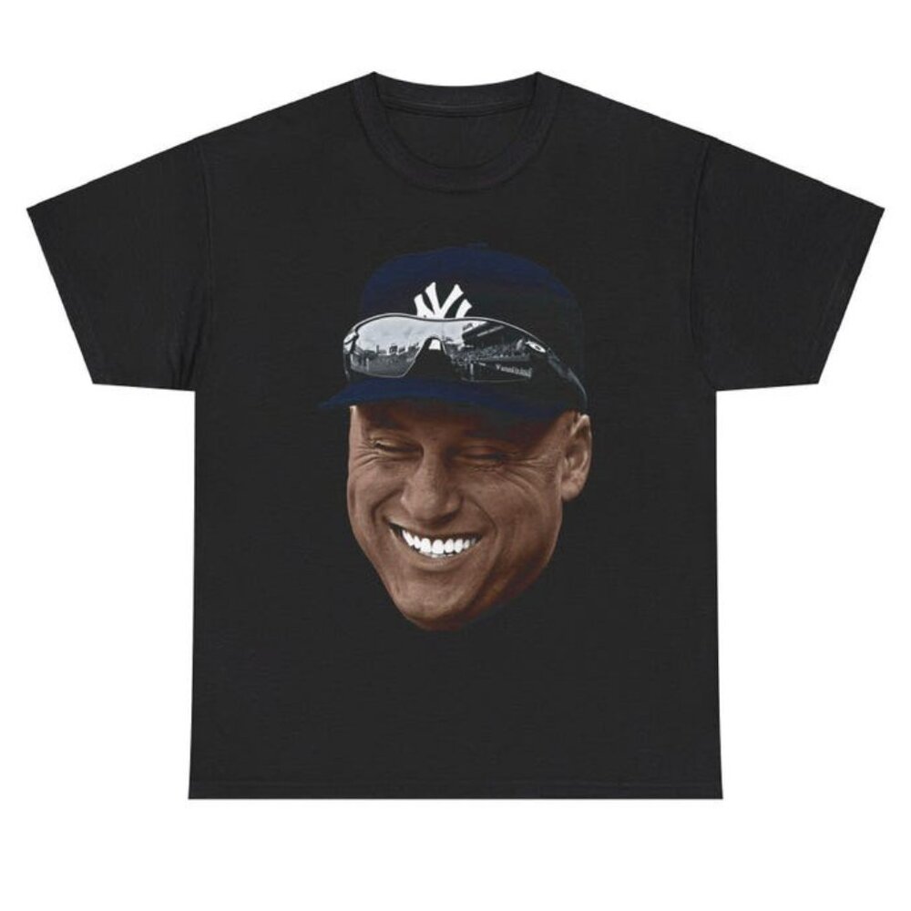 Vintage Derek Jeter Tee - 90s Hip Hop Bootleg T-Shirt - Retro Rap Graphic Shirt